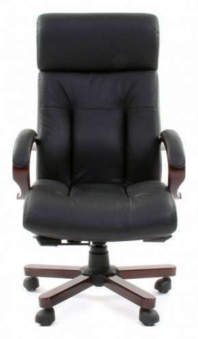 Кресло для руководителя Chairman 421 черный/орех темный, черный в Троицке - troick.mebel24.online | фото 2