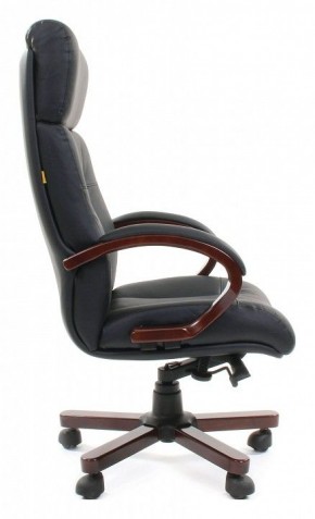 Кресло для руководителя Chairman 421 черный/орех темный, черный в Троицке - troick.mebel24.online | фото 3