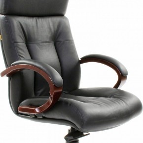 Кресло для руководителя Chairman 421 черный/орех темный, черный в Троицке - troick.mebel24.online | фото 6