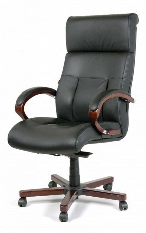 Кресло для руководителя Chairman 421 черный/орех темный, черный в Троицке - troick.mebel24.online | фото 7