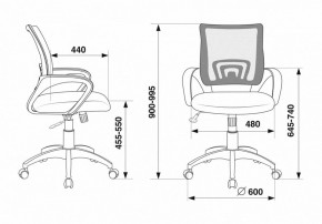Кресло компьютерное CH-695N/R/TW-11 в Троицке - troick.mebel24.online | фото 6