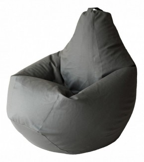 Кресло-мешок Серая ЭкоКожа 2XL 135*95 см в Троицке - troick.mebel24.online | фото