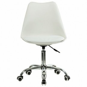 Кресло стул BRABIX "Eames MG-310 CH", хром, пластик белый, экокожа белая, 532923 в Троицке - troick.mebel24.online | фото 1