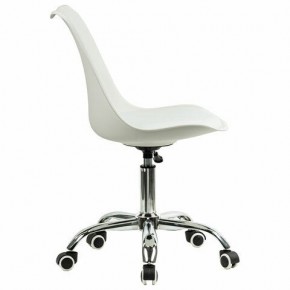 Кресло стул BRABIX "Eames MG-310 CH", хром, пластик белый, экокожа белая, 532923 в Троицке - troick.mebel24.online | фото 3