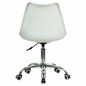 Кресло стул BRABIX "Eames MG-310 CH", хром, пластик белый, ткань серая, 532924 в Троицке - troick.mebel24.online | фото 4