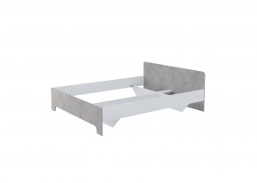 Кровать 1,6 VICTOR (Белый-Бетон) (*без основания) в Троицке - troick.mebel24.online | фото