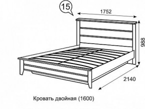 Кровать 1600 с ПМ София 15 в Троицке - troick.mebel24.online | фото 3