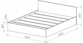 НИЦЦА-14 Кровать 1600 с настилом ЛДСП (НЦ.14) в Троицке - troick.mebel24.online | фото 3