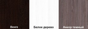 Кровать-чердак Пионер 1 (800*1900) Белое дерево, Анкор темный, Венге в Троицке - troick.mebel24.online | фото 3