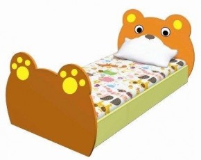 Кровать детская Медвежонок К-1V МДФ (600*1400) в Троицке - troick.mebel24.online | фото