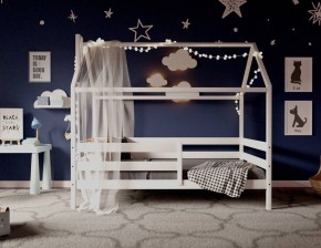 Кровать-домик 80*160 Белый в Троицке - troick.mebel24.online | фото 2
