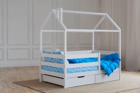 Кровать-домик 80*160 Белый в Троицке - troick.mebel24.online | фото 4