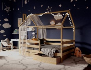 Кровать-домик 80*160 без покраски в Троицке - troick.mebel24.online | фото