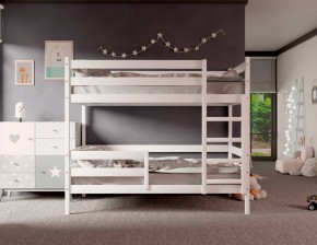 Кровать двухъярусная без крыши 80*190 Белый в Троицке - troick.mebel24.online | фото 2