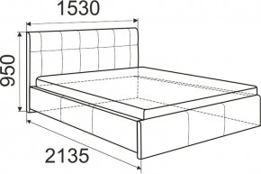 Кровать Изабелла с латами Newtone cacao 1600x2000 в Троицке - troick.mebel24.online | фото 5