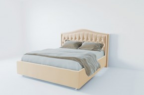 Кровать Калининград с ПМ 1200 (экокожа бежевая) в Троицке - troick.mebel24.online | фото