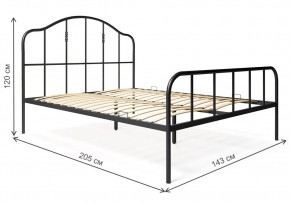 Кровать Милена 140х200 черная в Троицке - troick.mebel24.online | фото