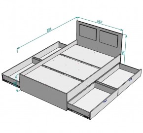 Кровать Ольга L37 (1200) 4 ящика в Троицке - troick.mebel24.online | фото 2