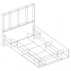 Кровать "Сандра" БЕЗ основания 1200х2000 в Троицке - troick.mebel24.online | фото 4