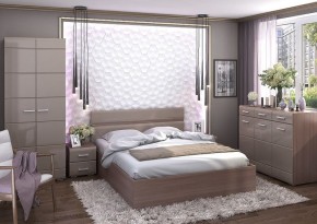 Кровать Вегас 1,4м Шимо темный в Троицке - troick.mebel24.online | фото 2