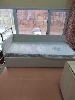 Кровать Зарина угловая Newtone light beige угол левый в Троицке - troick.mebel24.online | фото 3
