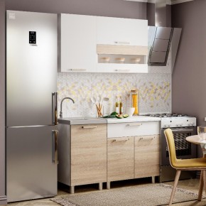 Кухня Айсбери 1.2 м (Белый/Дуб Сонома) в Троицке - troick.mebel24.online | фото