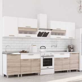 Кухня Айсбери 2.4 м (Белый/Дуб Сонома) в Троицке - troick.mebel24.online | фото