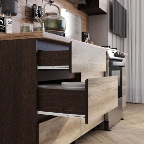 Кухня Энигма 1.6 м (венге/дуб каньон) в Троицке - troick.mebel24.online | фото 2