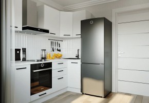 Кухонный гарнитур Белый Глянец 2200*1000 (Стол. 26мм) в Троицке - troick.mebel24.online | фото