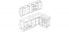 Кухонный гарнитур Белый Глянец 2600*1600 (Стол. 38мм) в Троицке - troick.mebel24.online | фото 2