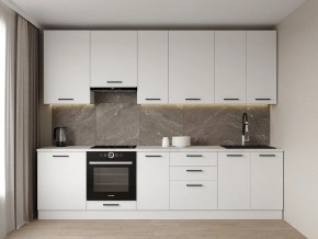 Кухонный гарнитур Белый Глянец 3000 h950 (Стол. 38мм) в Троицке - troick.mebel24.online | фото