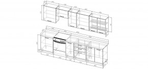 Кухонный гарнитур Белый Глянец 3000 (Стол. 26мм) в Троицке - troick.mebel24.online | фото 2
