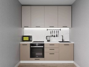 Кухонный гарнитур Каппучино 2200 h950 (Стол. 26мм) в Троицке - troick.mebel24.online | фото
