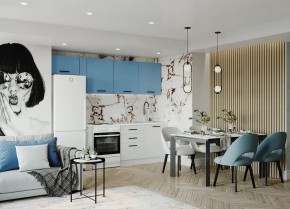 Кухонный гарнитур Капри 2550 (Стол. 26мм) в Троицке - troick.mebel24.online | фото
