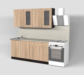 Кухонный гарнитур Симона демо 1700 (Венга/Дуб Сонома) в Троицке - troick.mebel24.online | фото 1
