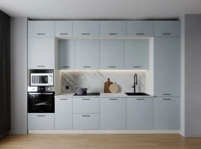Кухонный гарнитур Смоки 3400 (Стол. 26мм) в Троицке - troick.mebel24.online | фото