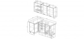 Кухонный гарнитур Старое Дерево 1000*1800 (Стол. 26мм) в Троицке - troick.mebel24.online | фото 2