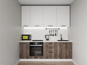 Кухонный гарнитур Старое Дерево 2200 h950 (Стол. 38мм) в Троицке - troick.mebel24.online | фото