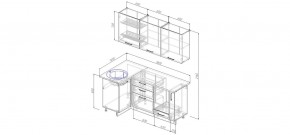 Кухонный гарнитур угловой Капри 1000*1800 (Стол. 38мм) в Троицке - troick.mebel24.online | фото 2