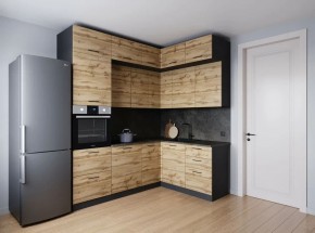 Кухонный гарнитур угловой Крафт 2200*1700 (Стол. 26мм) в Троицке - troick.mebel24.online | фото