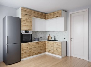 Кухонный гарнитур угловой Лада 2200*1700 (Стол. 38мм) в Троицке - troick.mebel24.online | фото