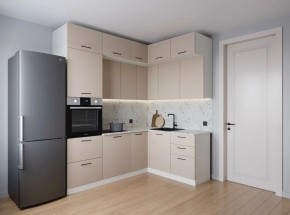 Кухонный гарнитур угловой Шампань 2200*1700 (Стол. 38мм) в Троицке - troick.mebel24.online | фото