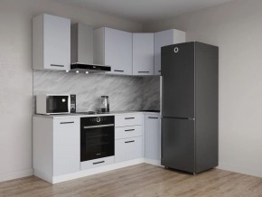 Кухонный гарнитур угловой Смоки 2200*1000 (Стол. 38 мм) в Троицке - troick.mebel24.online | фото