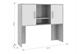 ЛАЙТ 2 Надстройка стола компьютерного (1200) в Троицке - troick.mebel24.online | фото 3