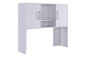 ЛАЙТ 2 Надстройка стола компьютерного (1200) белый в Троицке - troick.mebel24.online | фото