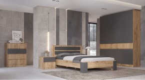 ЛЕНОРА Спальный гарнитур (модульный) графит в Троицке - troick.mebel24.online | фото
