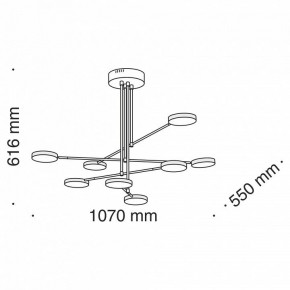 Люстра на штанге Maytoni Fad MOD070PL-L48B3K в Троицке - troick.mebel24.online | фото 8