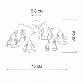 Люстра на штанге Vitaluce V3102 V3102-0/6PL в Троицке - troick.mebel24.online | фото 2