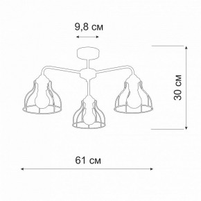 Люстра на штанге Vitaluce V3102 V3102-1/3PL в Троицке - troick.mebel24.online | фото 2