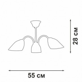 Люстра на штанге Vitaluce V3335 V3335-7/3PL в Троицке - troick.mebel24.online | фото 3